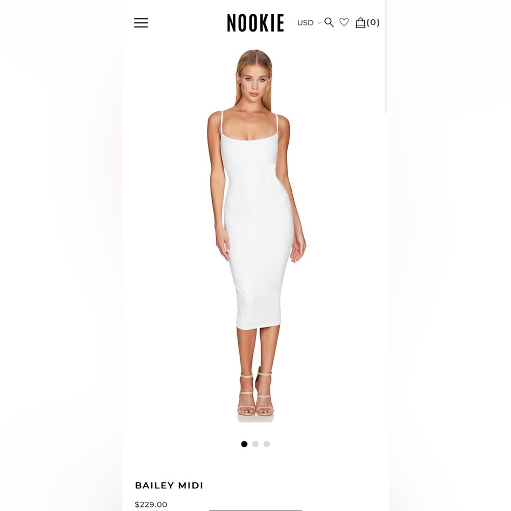 Nookie Bailey White MIDI only worn once